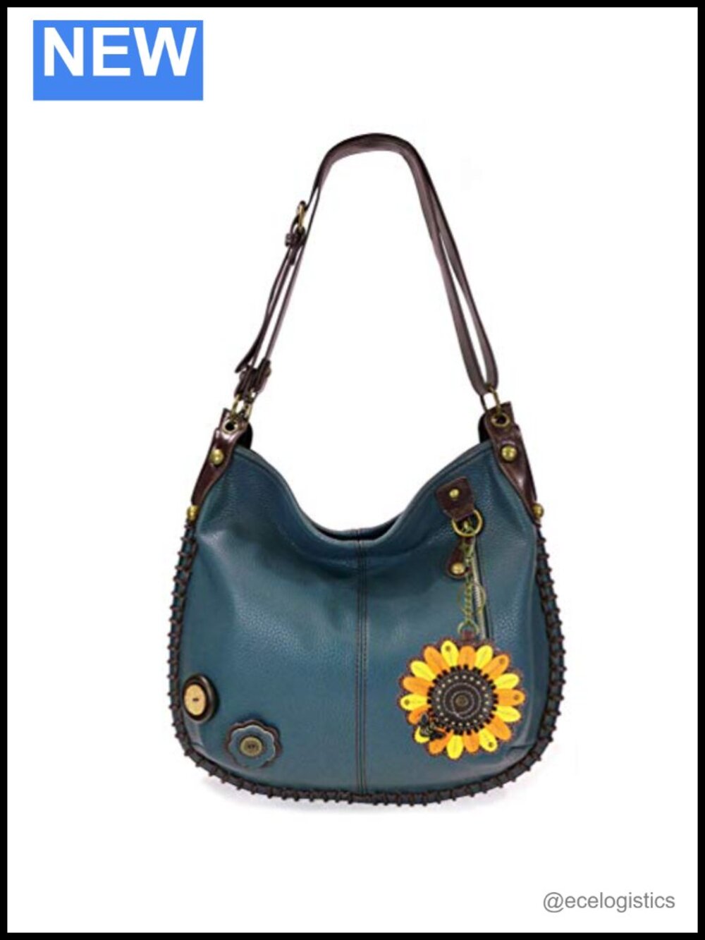 Faux Leather Hobo Crossbody Bag with Adjustable Strap, Vegan Leather